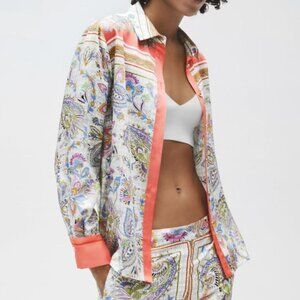 Zara Multicolor Paisley Shirt